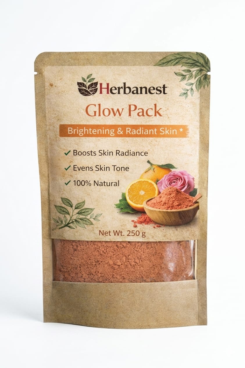 Herbanest Glow Pack – Rose & Orange Peel Face Pack